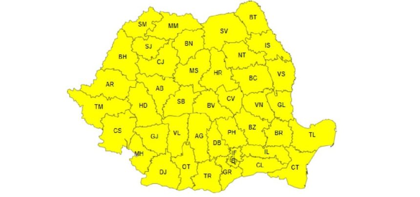 cod galben de vreme rea in majoritatea judetelor oltul sub avertizare de averse torentiale si vijelie 683077d5ee42f