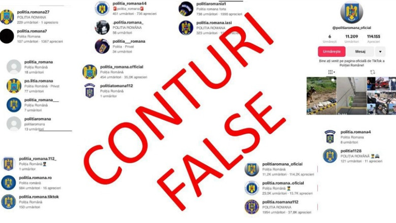 mai a eliminat peste 160 de conturi tiktok care utilizau ilegal insemnele politiei romane 6829cb40a6751