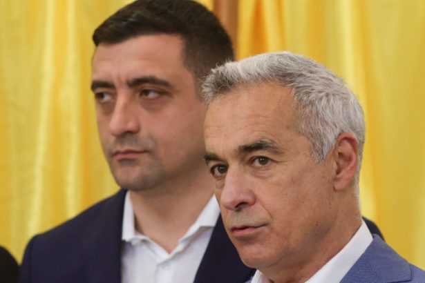 video alegeri prezidentiale 2025 turul 2 georgescu si liderul aur impreuna la vot simion am votat impotriva celor care ne desconsidera 6829735897b40