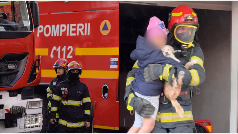 video incendiu puternic cu degajari mari de fum intr un bloc din ploiesti 30 de persoane inclusiv copii au fost evacuate 68289010f20a0