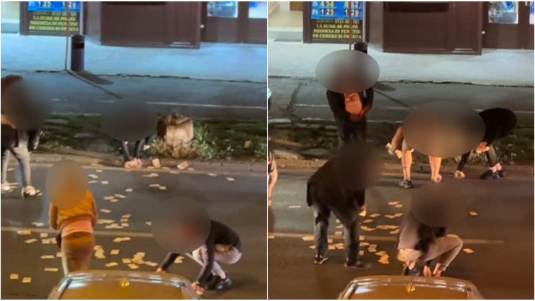 video incident neobisnuit in timisoara o femeie a aruncat 13 000 de euro in mijlocul strazii de ce a recurs la acest gest 6828dfb5b1111