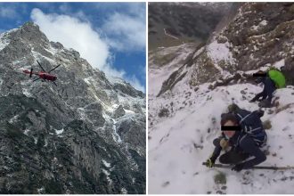 videofoto traseele montane periculoase inca avertismentul salvamontistilor dupa ce patru turisti din belgia au ramas blocati in bucegi 6826f84ab90c2