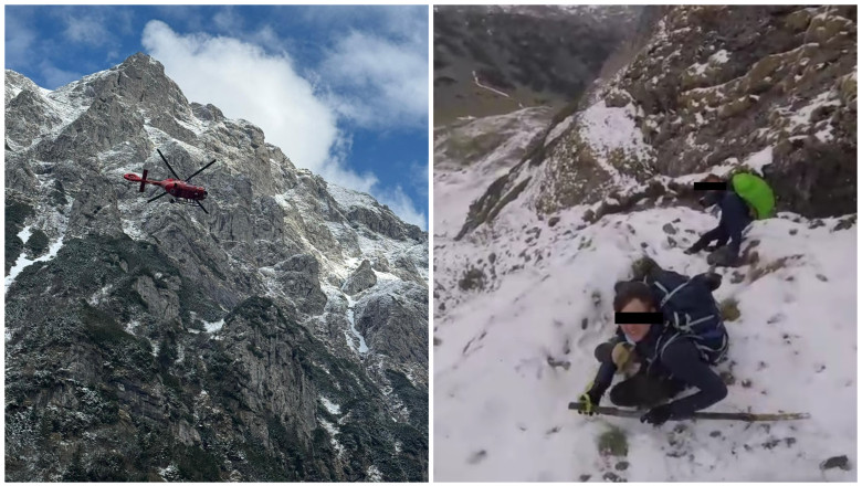 videofoto traseele montane periculoase inca avertismentul salvamontistilor dupa ce patru turisti din belgia au ramas blocati in bucegi 6826f84ab90c2