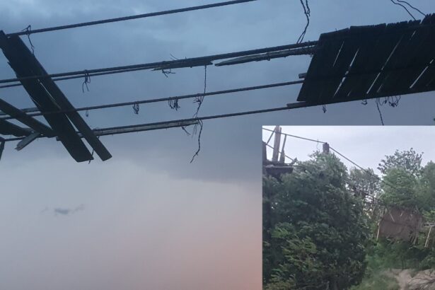 foto puntea peste oltet la morunglav distrusa de vijelie autoritatile au inchis o 6862aee4ad932