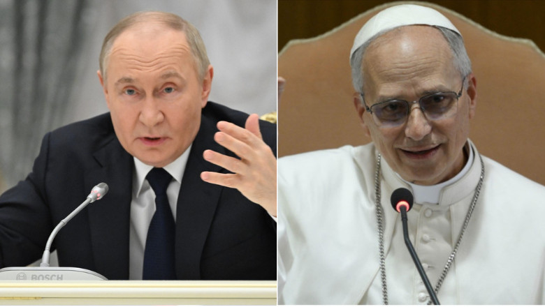 papa leon al xiv lea a vorbit la telefon pentru prima data cu vladimir putin ce i a cerut suveranul pontif presedintelui rus 6841575e9cf7e