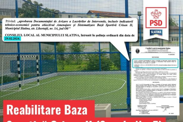 reabilitarea bazei sportive de la scoala nr 5 un proiect al administratiei psd mario de mezzo doar taie panglica 68553b04191e0