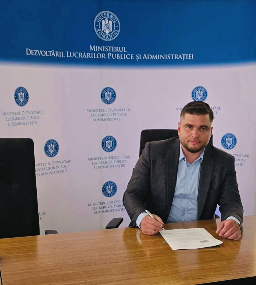 valentin miu am semnat la ministerul dezvoltarii lucrarilor publice si administratiei documentele pentru finantarea a doua proiecte pentru comuna icoana 6841388588702