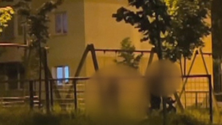 video scene socante intr un parc din brasov femeie batuta de sot in timp ce copilul plange in leagan agresorul a fost retinut 68465cf015af2