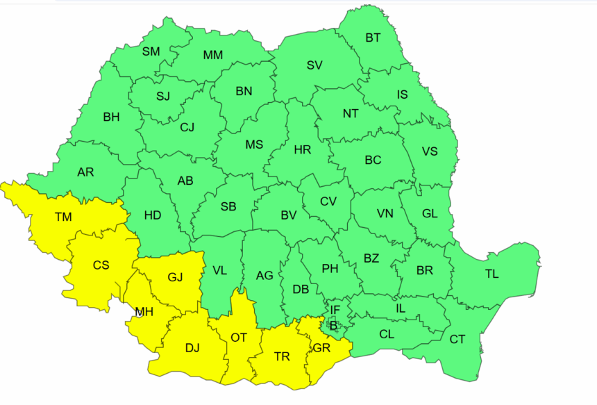 vine canicula avertizare cod galben in zona de sud vest 683ef983c4252