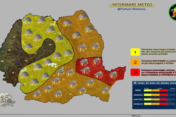 atentionare de averse torentiale vijelii si grindina oltul sub cod galben 68790a4bf2c32