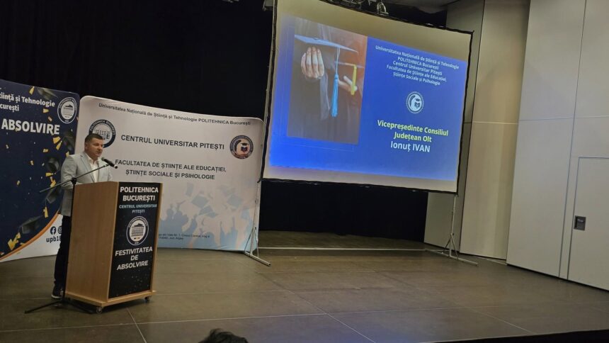 educatia in prim plan vicepresedintele cj olt alaturi de viitorii dascali ai promotiei 2025 la festivitatea de absolvire de la slatina 6879007eb54cf