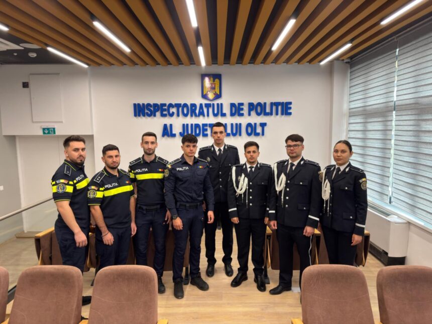 opt noi ofiteri de politie se alatura inspectoratului de politie judetean olt 688b329c5d088
