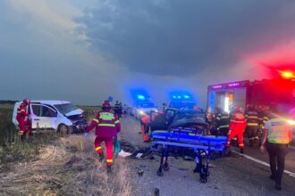 patru persoane ranite dupa impactul intre doua autoturisme la brancoveni 686cc725ad30b 1