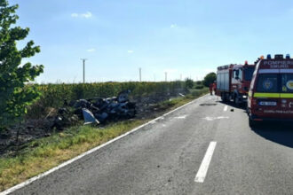 video accident mortal in teleorman o masina si o duba s au ciocnit violent dupa impact un autoturism a luat foc 686f7eaa13b6f