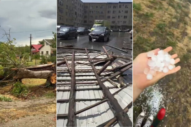 videofoto furtuni violente in jumatate de tara pompierii au intervenit in localitati din 19 judete case si masini distruse de vantul puternic 686e176bacae6