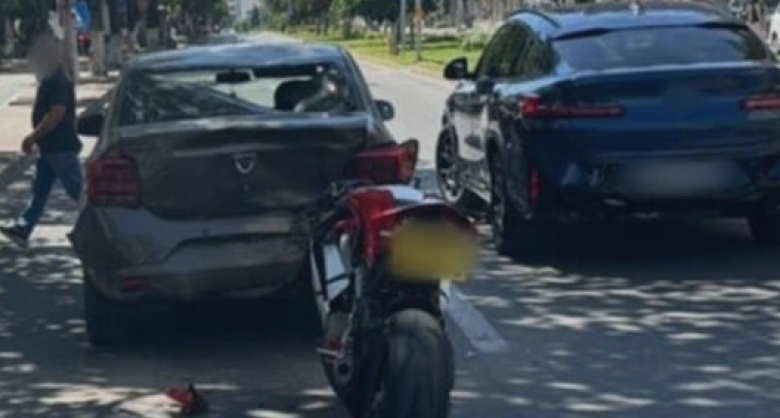 accident in slatina un motociclist a intrat in coliziune cu doua autoturisme foto 68a0e778d9e6d