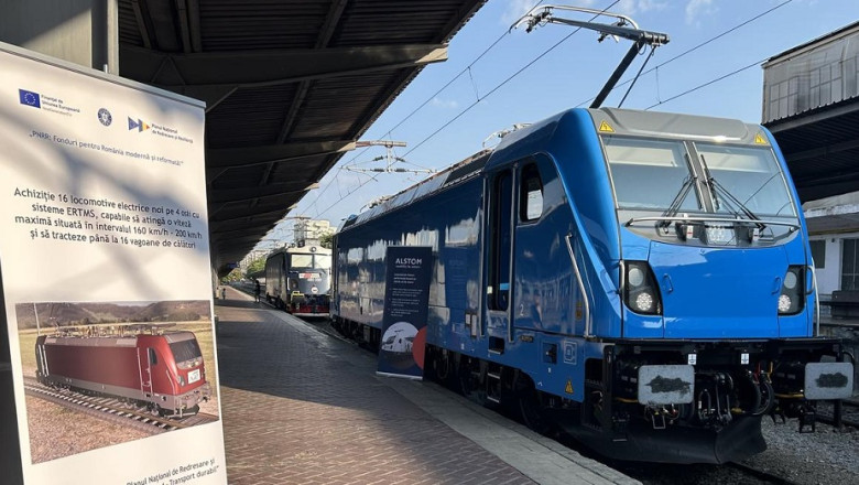 foto prima locomotiva electrica alstom traxx a ajuns in romania si este testata la faurei atinge 200 km h si poate tracta 16 vagoane 6894cc0ad32b6