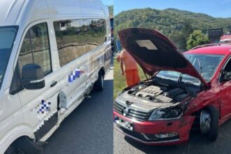 accident grav intre un autoturism si un microbuz de transport persoane pe dn7 soldat cu 2 raniti victimele transportate la spital foto 68d66b08ab005