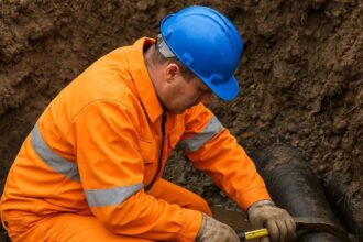 strada din slatina blocata din cauza unei avarii la reteaua de apa 68c900e9560a2