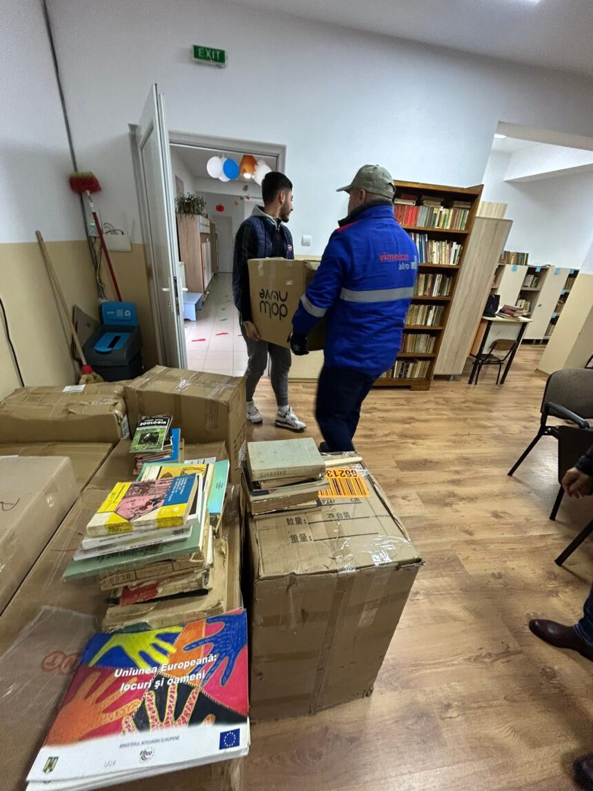 4 000 de volume donate de scoala ganeasa bibliotecii din priseaca 68e4cfc88f311