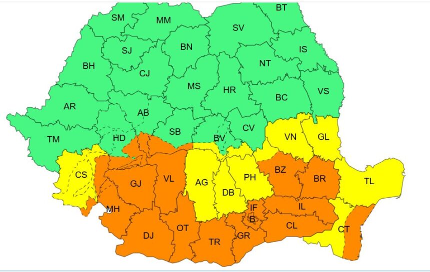 oltul sub cod portocaliu de ploi incepand de joi dimineata vremea va fi deosebit de rece 68dcd8d66cc7e
