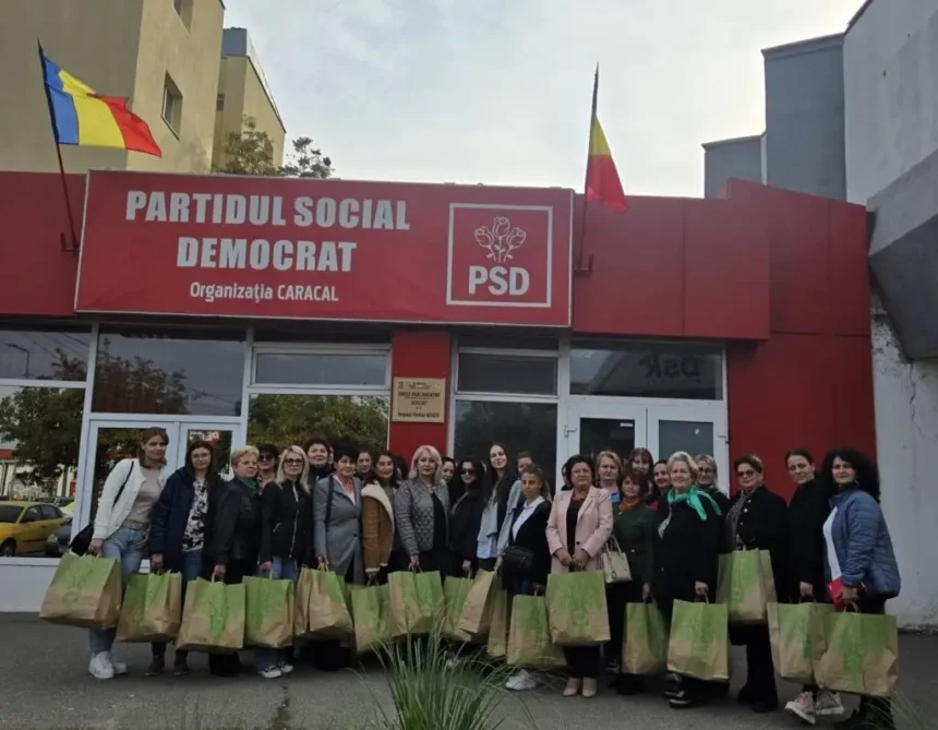 organizatia femeilor social democrate caracal au vizitat centrul de asistenta medico sociala 68f9efa8d9c28