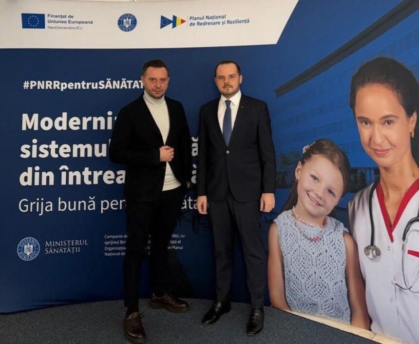 intalnire de lucru intre ministrul sanatatii dr alexandru rogobete si dr florin popa directorul medical al spitalului slatina 690c712101e79