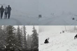 ninge abundent la ranca zapada de cativa centimetri drumarii intervin cu utilaje video 692ae5d3a8a1c