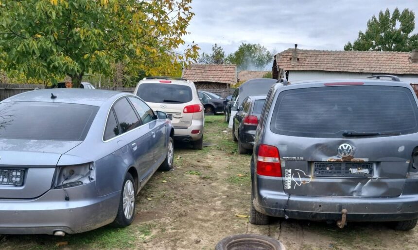 politistii de frontiera si garda de mediu au descoperit un cimitir de masini la ianca proprietarul sanctionat cu 10 000 de lei foto 690c590955500