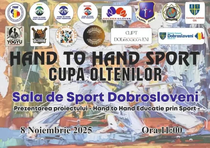 sala de sport dobrosloveni gazduieste competitia sportiva hand to hand educatie prin sport 690b0e9357511