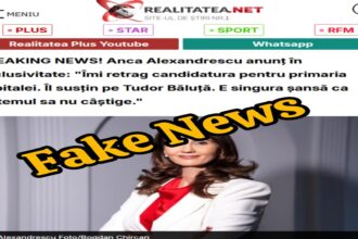 anca alexandrescu si realitatea net victimele unui fals grosolan un fake news lansat pe x anunta retragerea candidatei independente foto 69330f70017c1