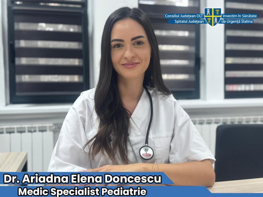 ariadna elena doncescu noul medic pediatru in spitalul judetean de urgenta slatina 693696bbaf914
