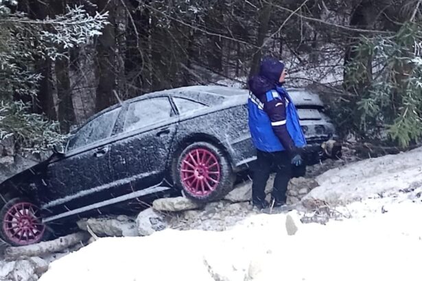 masina prabusita in rapa la rausor capcana naturala care a dus la asemenea situatie salvata doar cu ajutorul jandarmilor montani 6954376ab3993