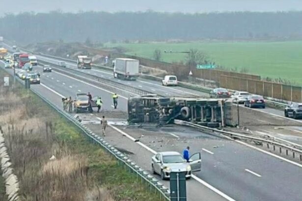 tir rasturnat pe a3 trafic complet paralizat pe sensul bucuresti ploiesti 693936a9b7251