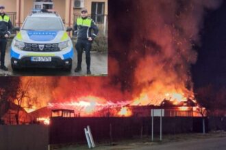 doi politisti din olt au sarit in foc pentru a elimina riscul unei catastrofe in timpul unui incendiu foto 695ca8445ce23