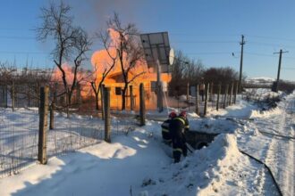 incendiu la o statia de reglare masurare a gazelor naturale din mures o persoana a suferit mai multe arsuri 696fa04961bb5