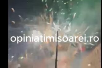 momente de panica la revelion in timisoara artificii scapate de sub control in centrul orasului oamenii au fugit inspimantati video 69561432ad2fa
