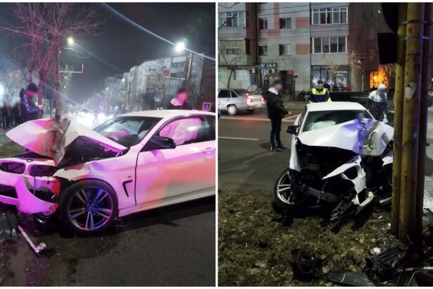 accident in slatina un tanar a intrat cu masina intr un pom si intr un stalp de iluminat foto 698ee0afdeb04