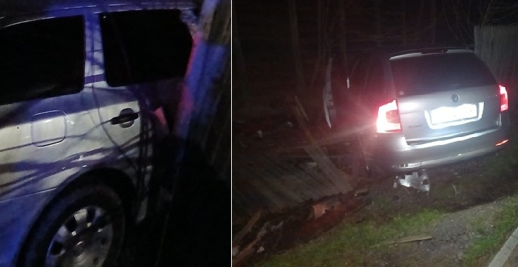 accident intr o localitate din olt un barbat a intrat cu masina intr un gard soferul avea o alcoolemie uriasa foto 6994f2acab981