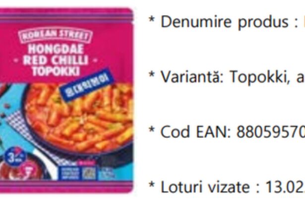 alerta alimentara in bucuresti produs retras din magazinele k food dupa depistarea bacteriei bacillus cereus 6998a59dd164b
