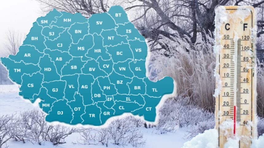 temperaturi de 20 de grade celsius romania lovita de vortexul polar si ninsori trei sferturi din tara sub cod galben de ger extrem harta 697f16478b490