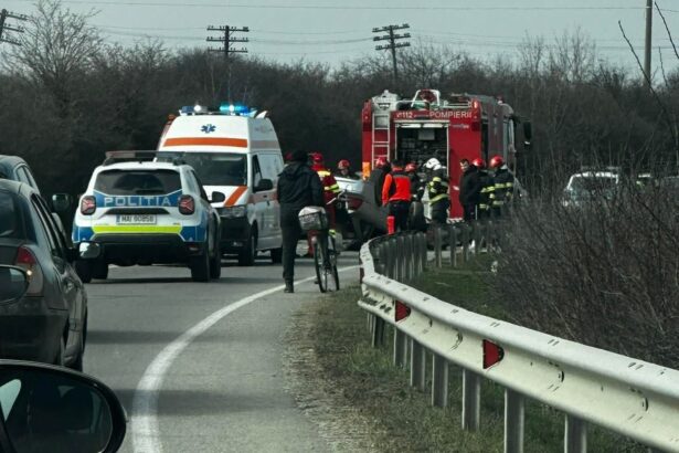 sofer baut rasturnat cu masina pe dn 65 la iesirea din bals spre craiova 69b54a0e13a9d